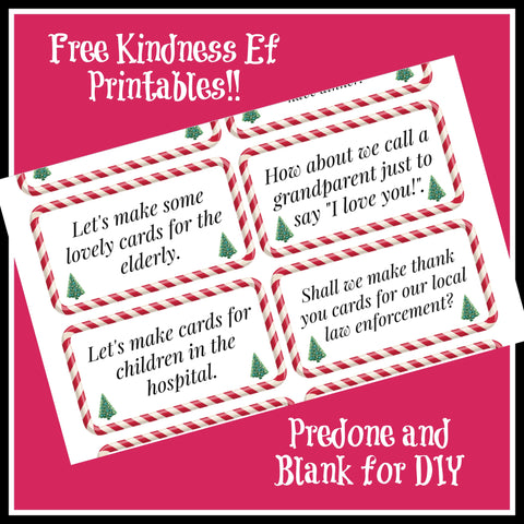Free Kindness Elves Printables
