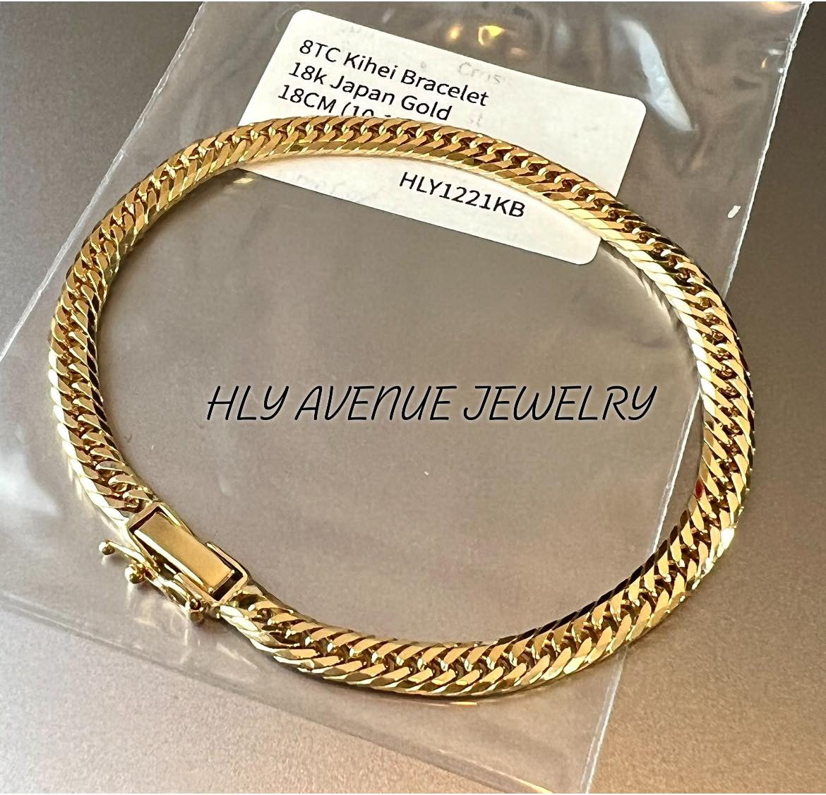 18K Japan Gold 8Cut Kihei Bracelet