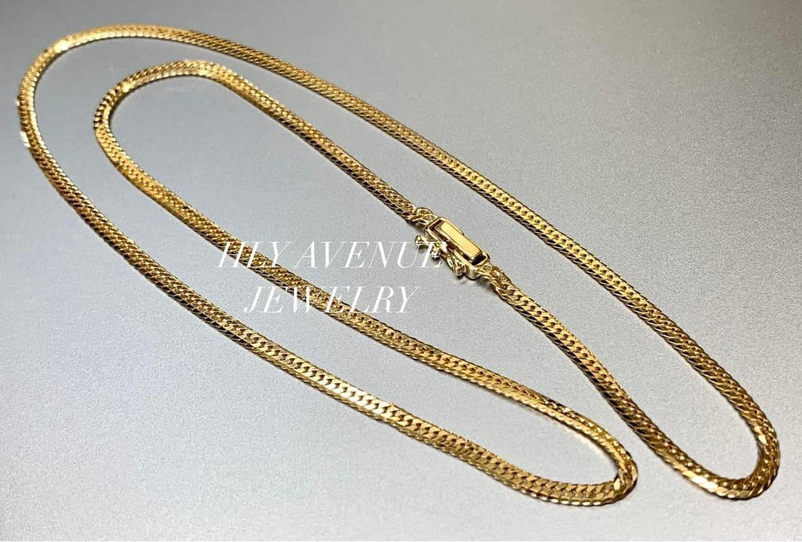 18K Japan Gold 6 Double Cut Kihei Necklace 50CM – HLY Avenue Jewelry