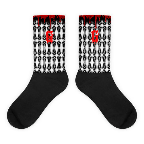 Casket Red G Socks