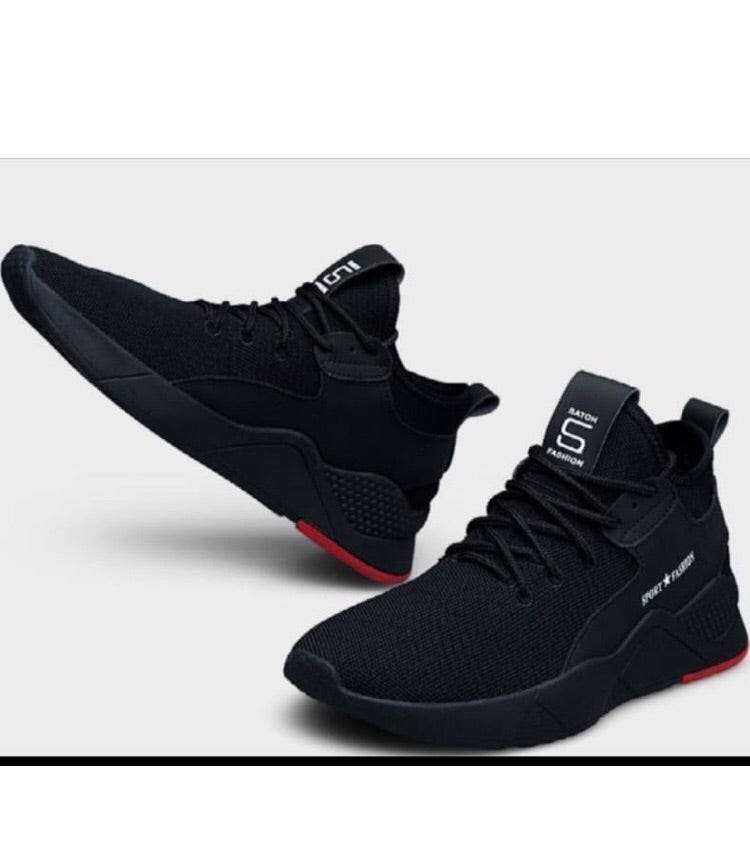 Cqs Fashion Stylish Comfortable Men Black Sport Shoes Cqsfashion