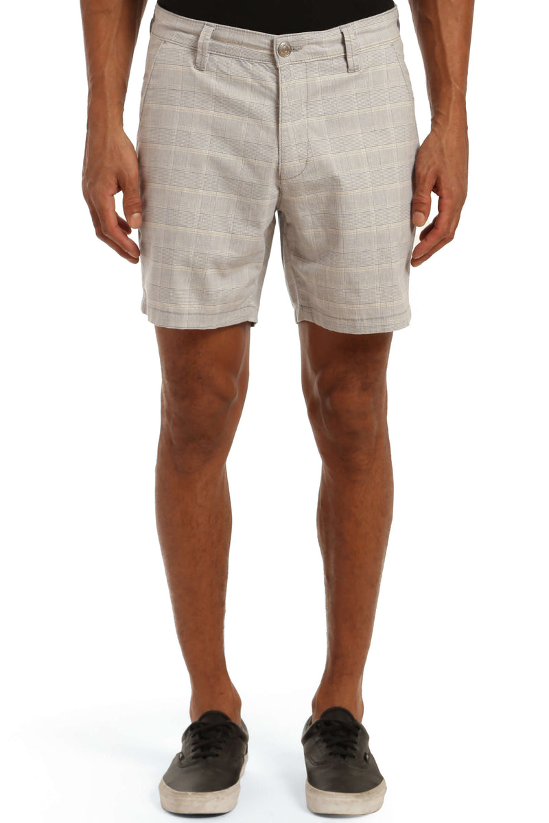 Mavi Mens Nate Chino Short Checkered Blue