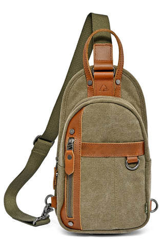 TSD Mens Agave Canvas Unisex Sling Bag