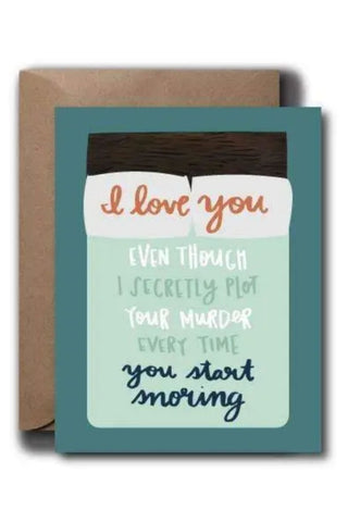 Snoring Love Card