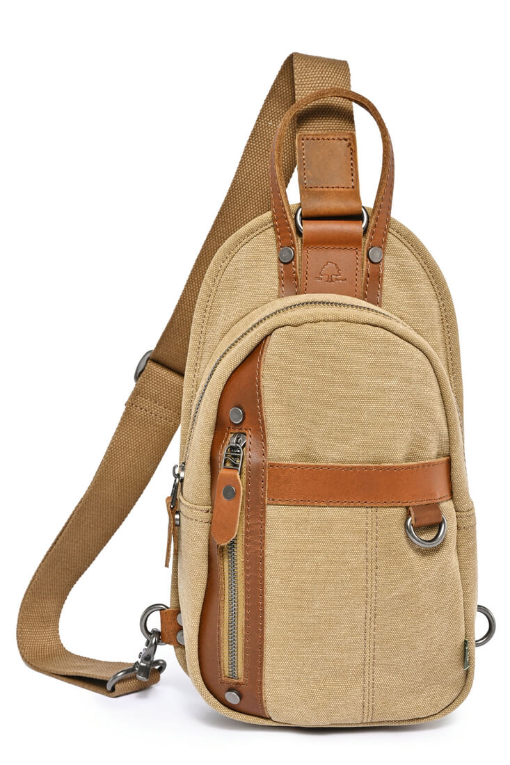 TSD Mens Agave Canvas Unisex Sling Bag