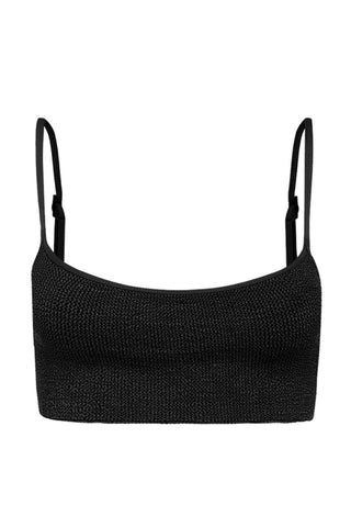 black one size stretchy crop