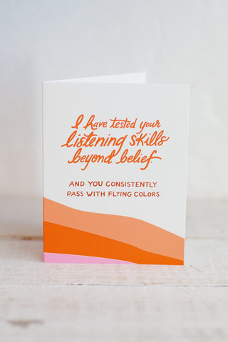 Listening Skills Card - Kariella