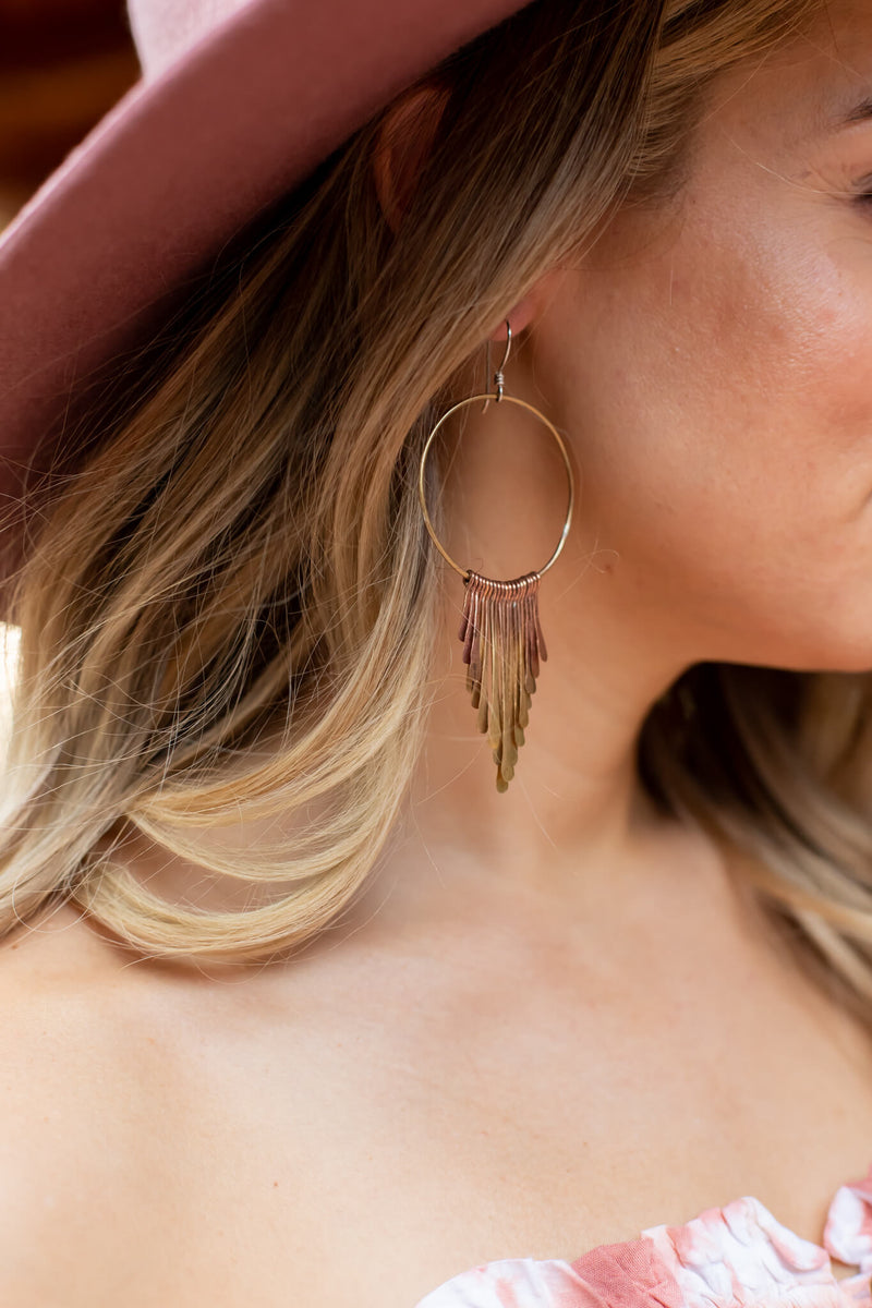 Large Fringe Earrings - Kariella