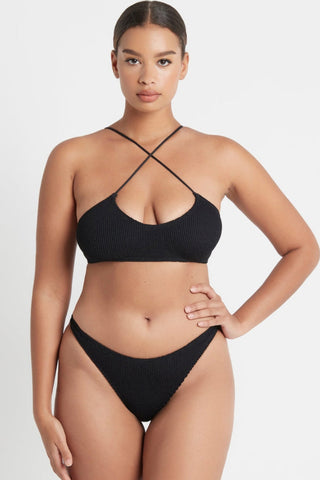 Bound by bond eye selena crop eco black