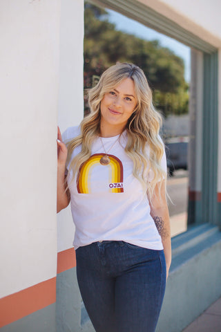 Ojai Rainbow Boyfriend Tee - Kariella