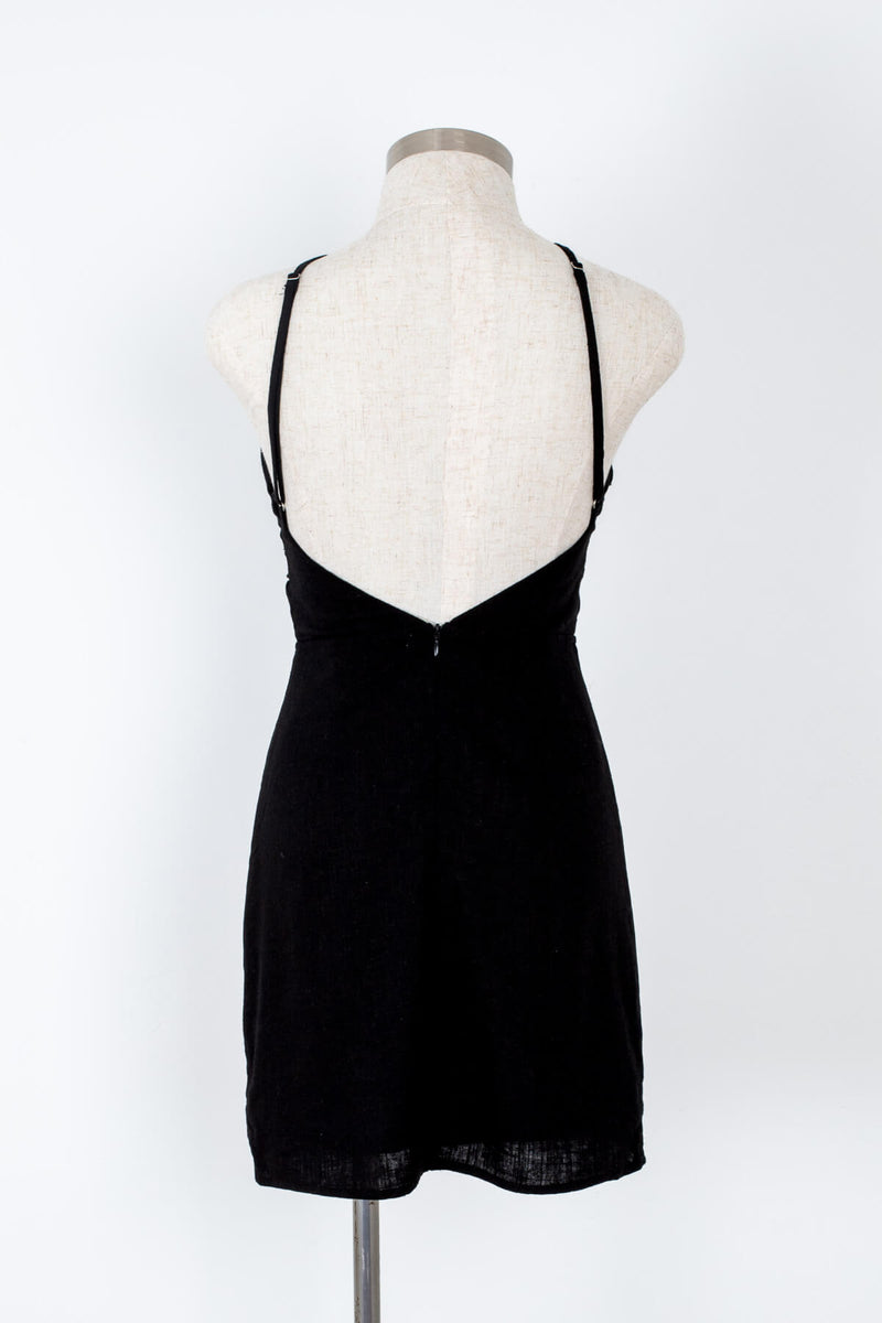 Women's black cocktail mini dress | Kariella
