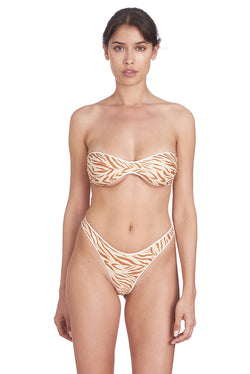 Reina Olga Katia Top Beige Zebra