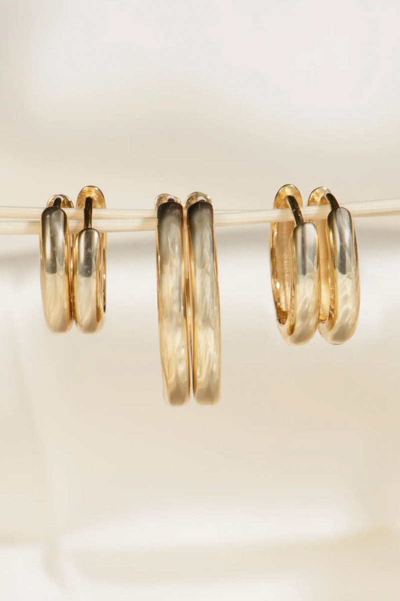 gold hoop earrings