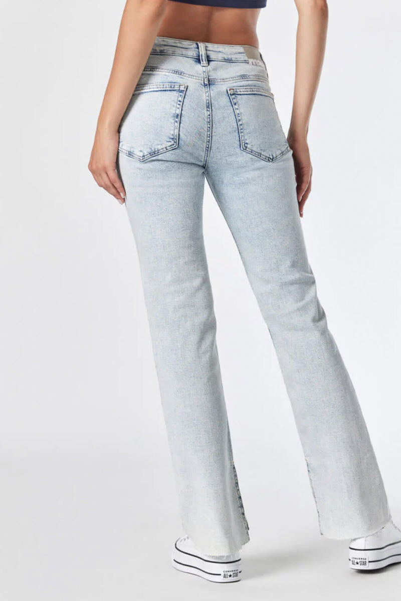 Acid Wash Slit Jeans