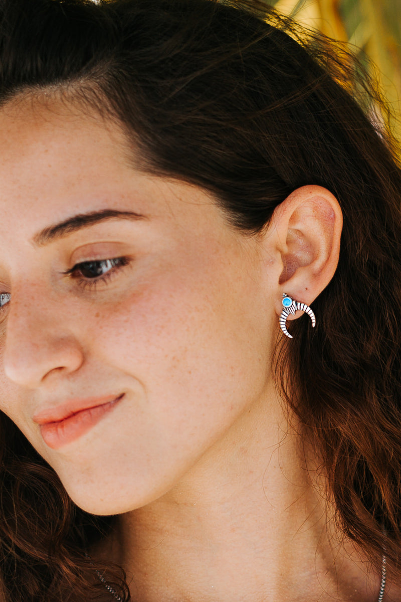 Naja Turquoise Earrings - Kariella