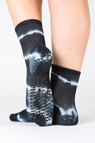 shibori ankle grip socks 