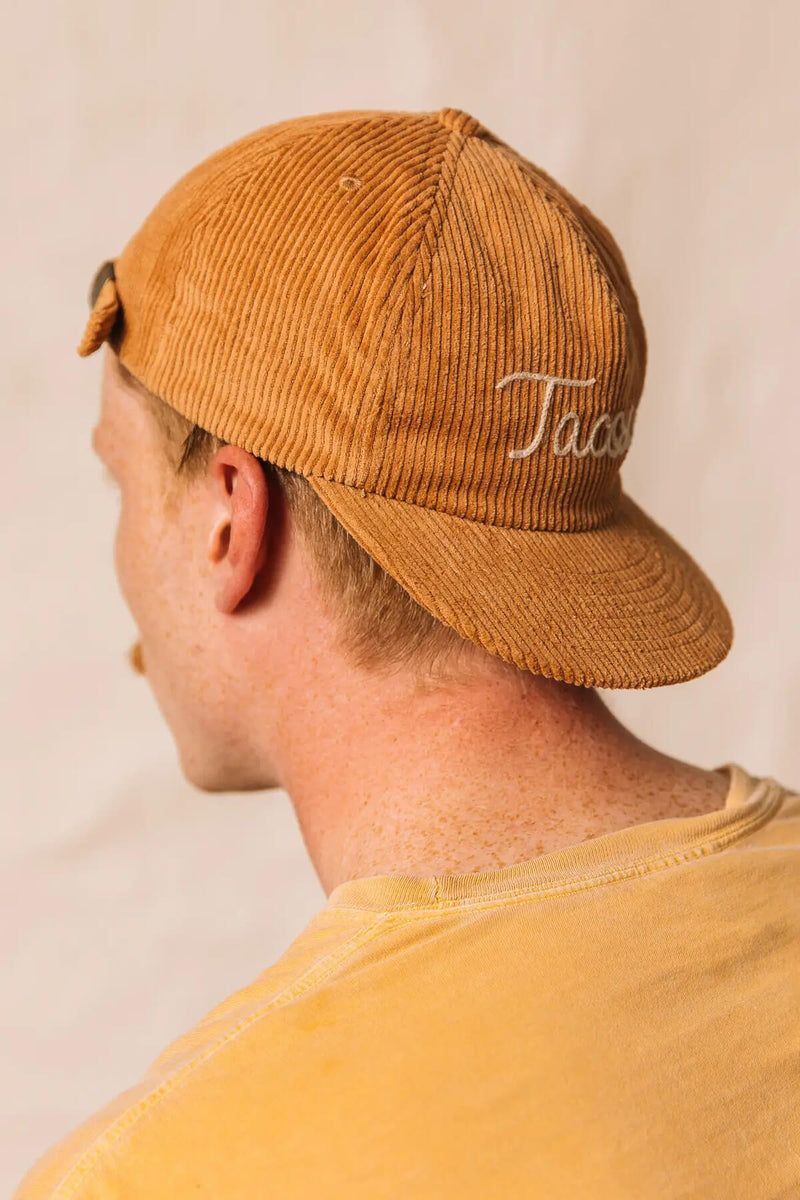 orange tacos corduroy hat