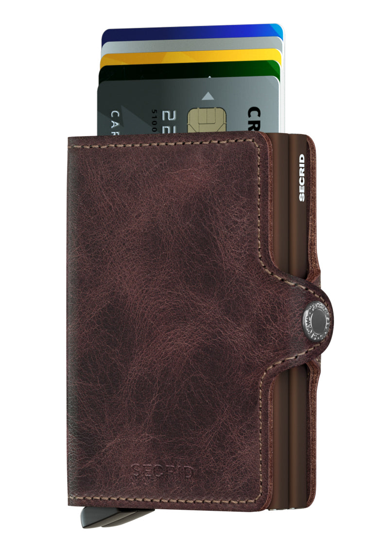 secrid twinwallet vintage brown