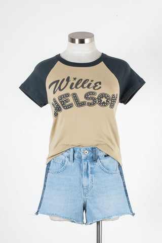 Women's Willie Nelson rhinestone graphic tee | Kariella