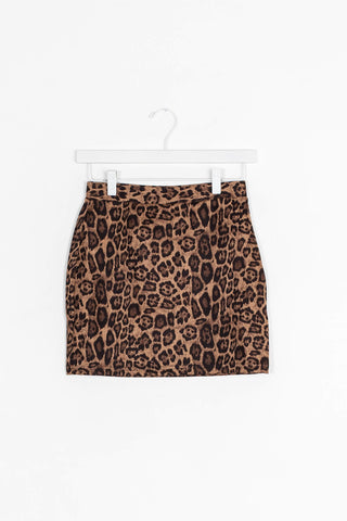 cheetah print fall mini skirt | Kariella
