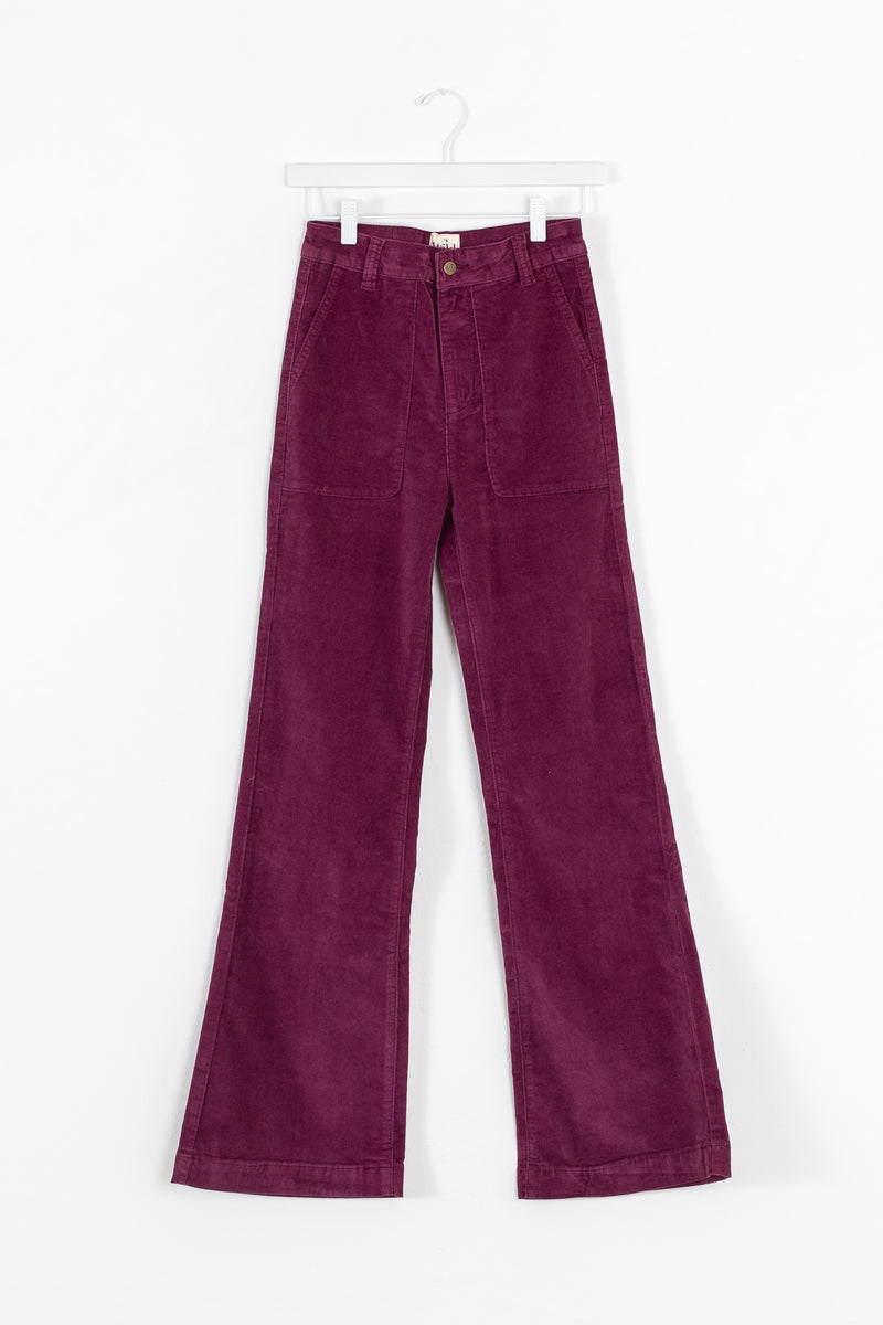 Women's berry colored corduroy pants | Wild Paris | Kariella