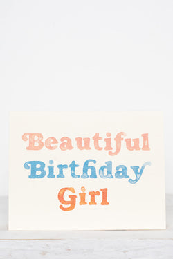 Beautiful Birthday Girl Card