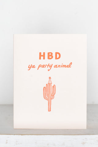 HBD Party Animal Card - Kariella