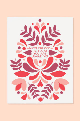 motherhood greeting card