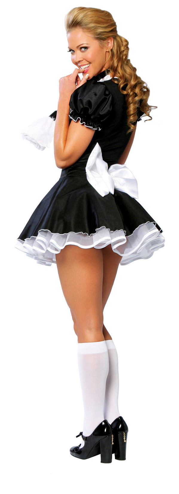 Blonde Teen French Maid