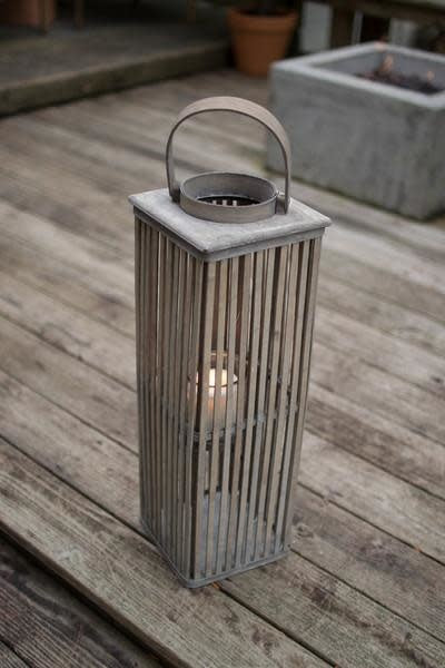 grey bamboo lantern