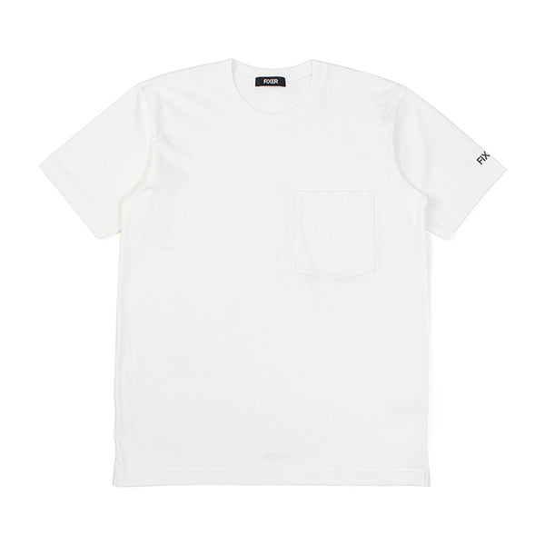 FIXER 2プリントクルーネックTシャツ ホワイト FTS01-WHITE S www