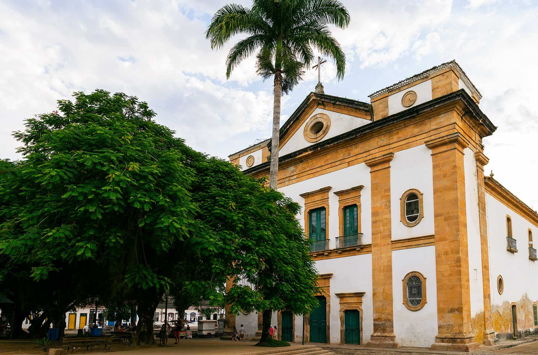 Kolonial-Architektur in Paraty, Sitz der Cachaça Destillerie Alambique Paratiana