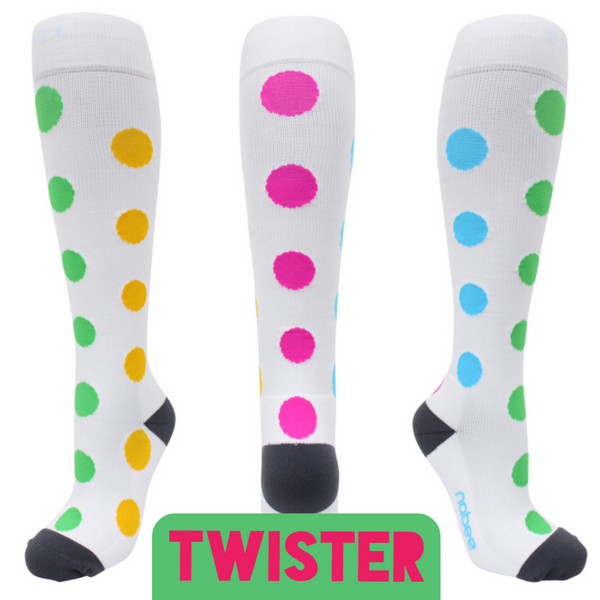 Twister - Polka Dot Compression Socks