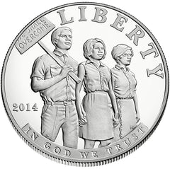 2014 Civil rights movement commemorative silver dollar