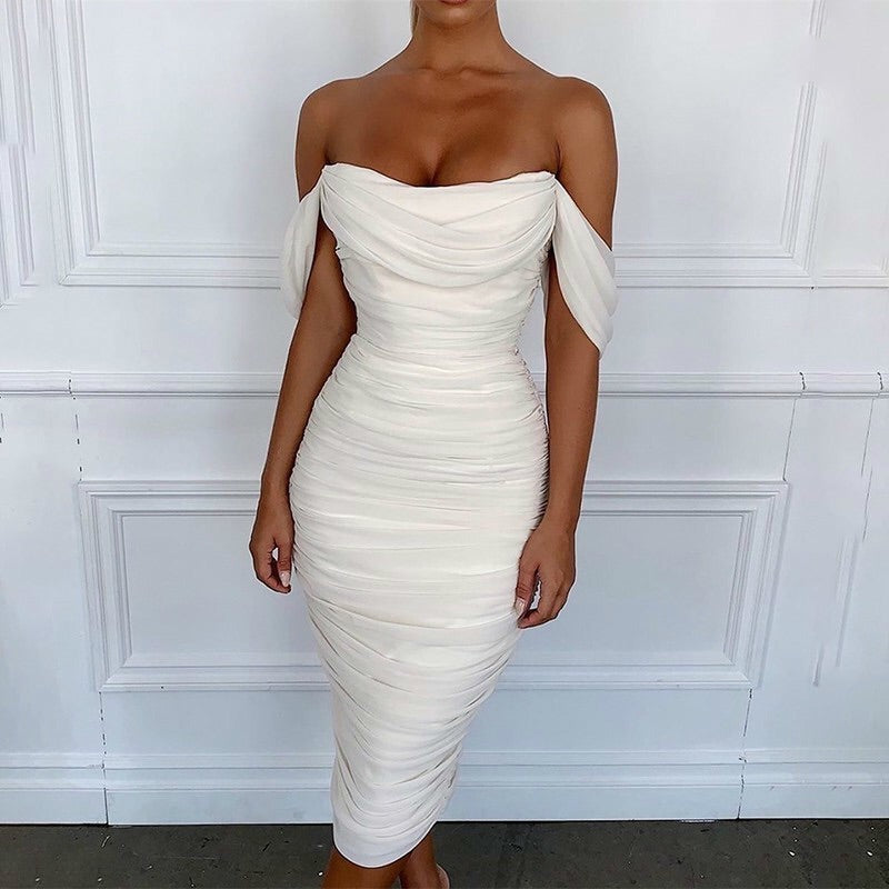 white bandage two piece