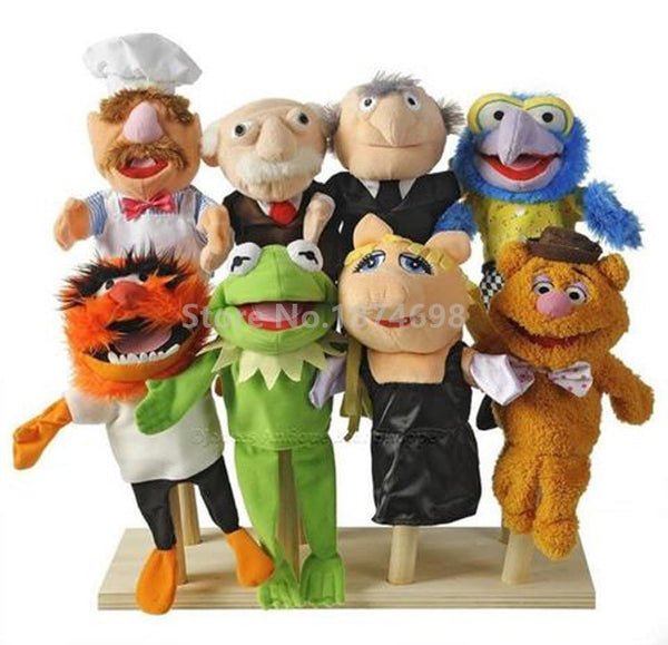 The Muppet Show puppet plush 4PCS Kermit the Frog Fozzie Bear drummer Swedishrog 