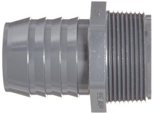 Schedule 40 Gray 2" Barbed x ... Spears 1436 Series PVC Tube Fitting Adapter 