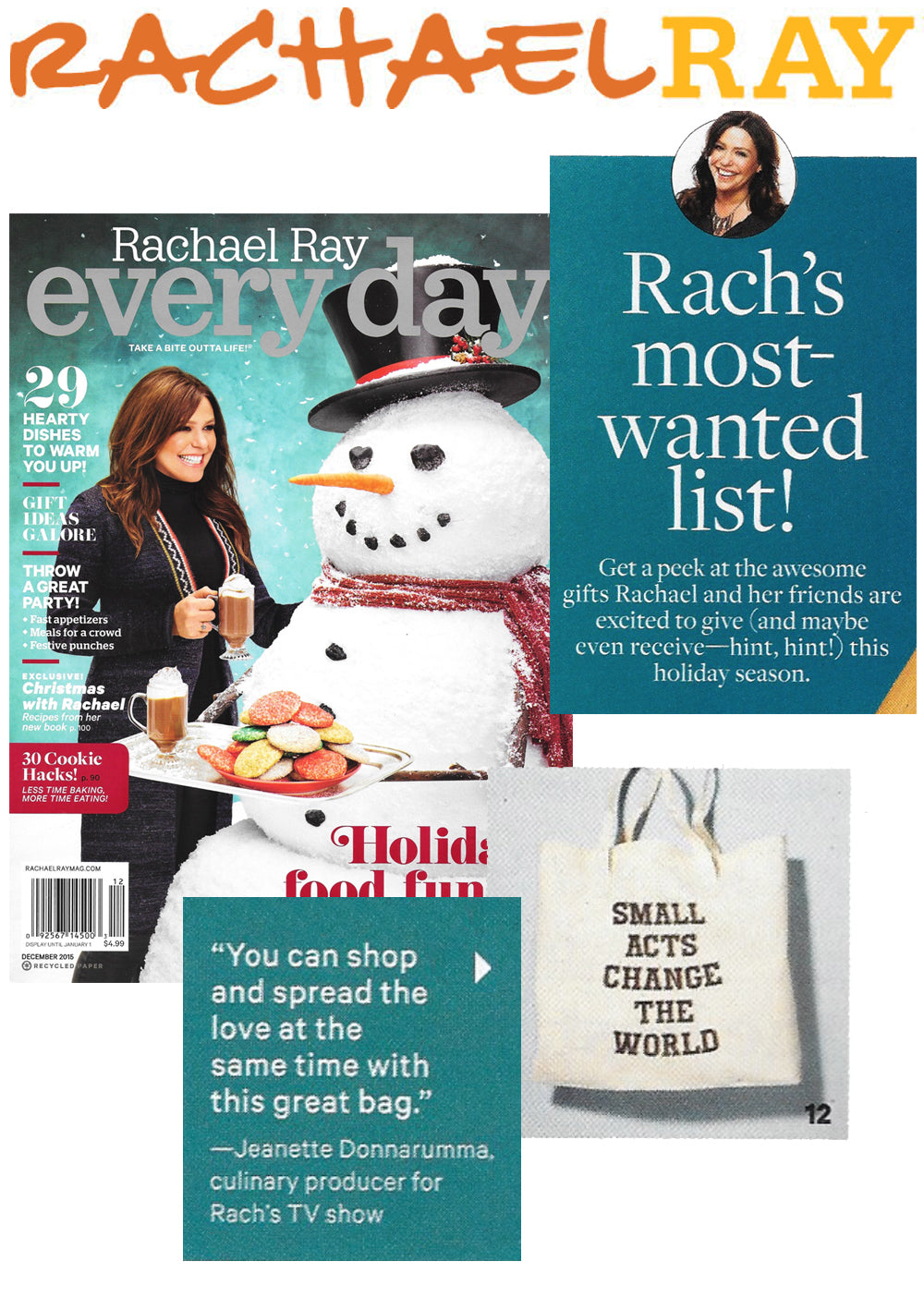 SuperLoveTees in Rachael Ray Magazine