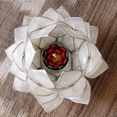 Capiz Shell Tealight Candle Holder