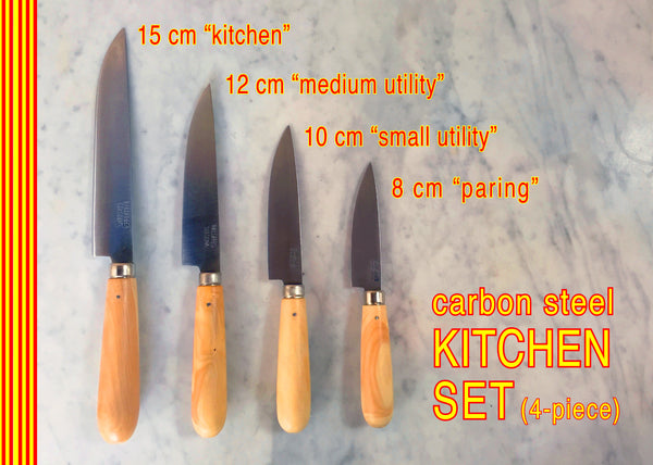 Pallares Solsona Carbon Steel Wooden Handle Kitchen Knives