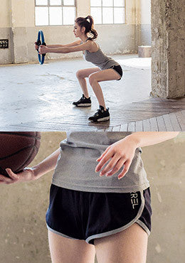 SWEAT HEART SHORTS-Black