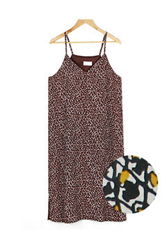 Pattern Sleeveless Maxi Dress