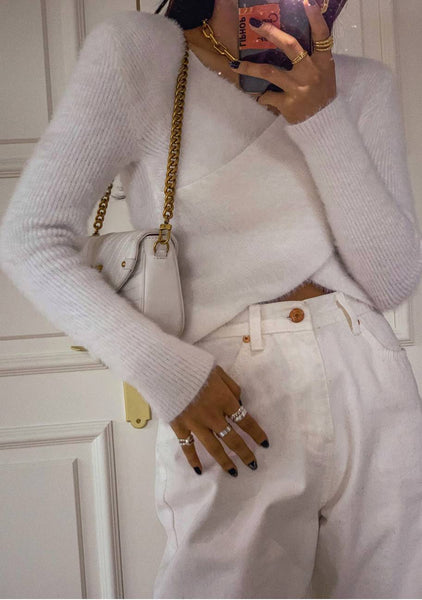 I Want It That Way Draped Knit Top