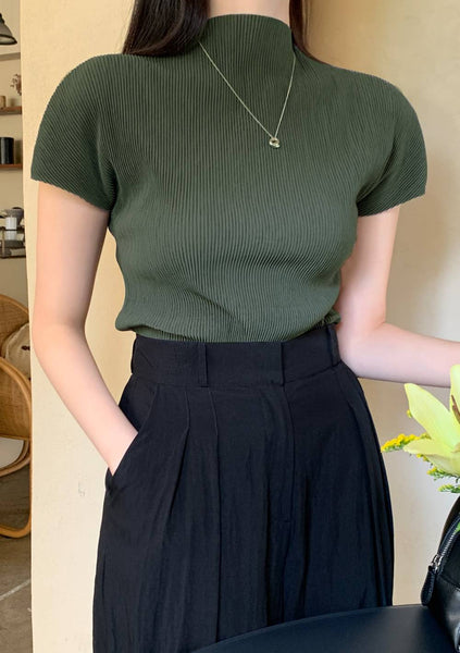 Send Me High Turtleneck Short Sleeves Top