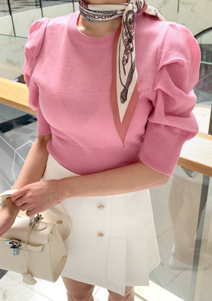 Say You Wont Let Go Puff Shoulder Top