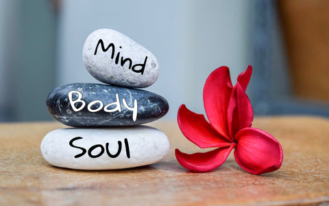 Mind, body, Soul - three stones balanced on top of each other | Eco Yoga Store
