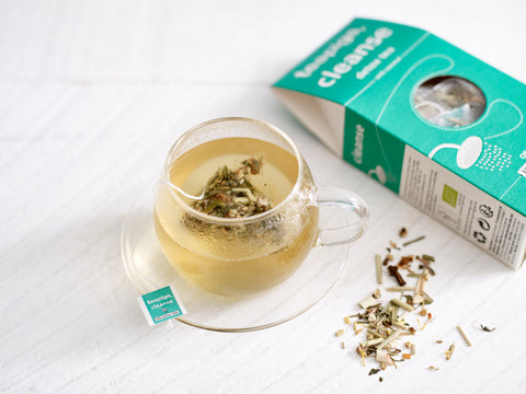 cleanse tea in our teapigs glass tea cup