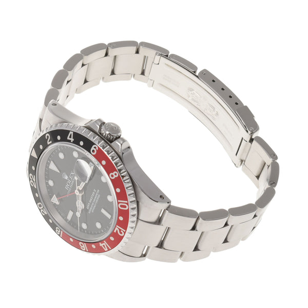 ロレックスGMTマスター2 黒/赤ベゼル メンズ 腕時計 16710 ROLEX 中古 