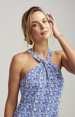 Keyhole Halter Dress