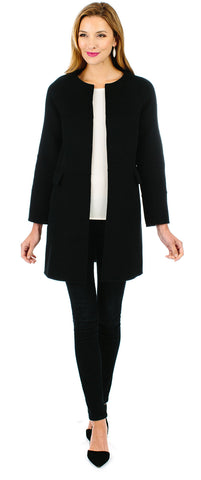 Audrey Long Sleeve Coat - Black